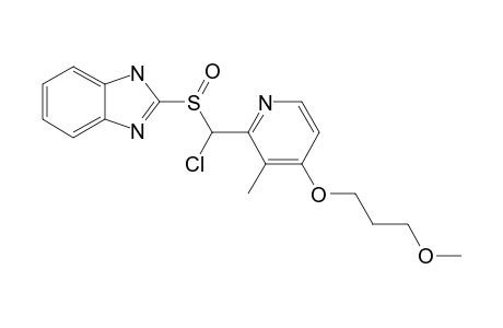 IMPURITY-6;2-[[CHLORO-[4-(3-METHOXYPROPOXY)-3-METHYL-PYRIDIN-2-YL]-METHYL]-SULFINYL]-1H-BENZIMIDAZOLE