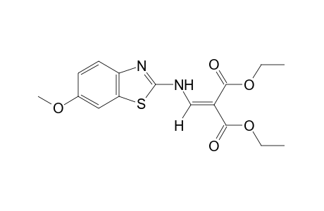 {[(6-methoxy-2-benzothiazolyl)amino]methylene}malonic acid, diethyl ester