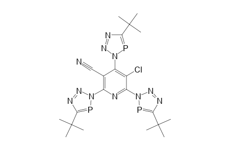 2,4,6-TRIS-(3-H-1,2,3,4-TRIAZAPHOSPHOLO)-3-CHLORO-5-CYANOPYRIDINE