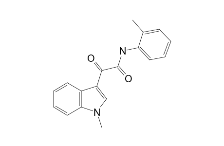 1H-Indole-3-acetamide, 1-methyl-N-(2-methylphenyl)-.alpha.-oxo-