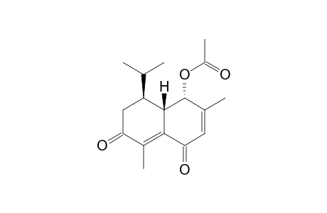 4-ALPHA-ACETOXYCADINA-2,9-DIENE-1,8-DIONE