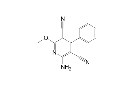 6-amino-2-methoxy-4-phenyl-3,4-dihydropyridine-3,5-dicarbonitrile