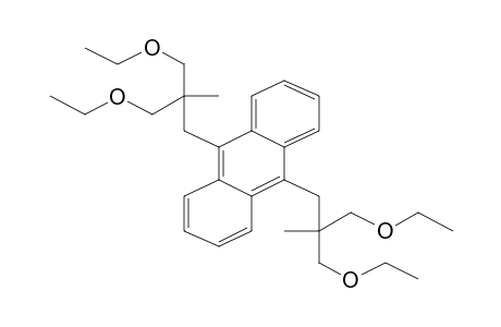 Anthracene, 9,10-bis(2,2-bis(ethoxymethyl)-1-propyl)-