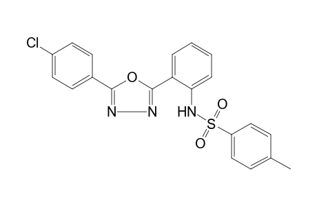 2'-[5-(p-chlorophenyl)-1,3,4-oxadiazol-2-yl]-p-toluenesulfonanilide