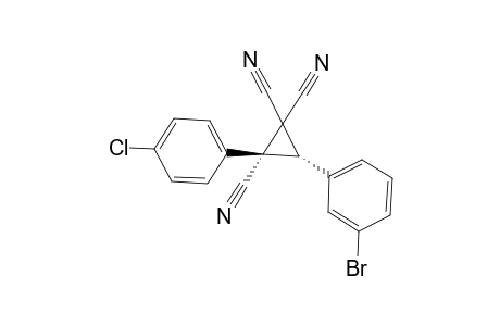 (2R,3R)-3-(3-Bromophenyl)-2-(4-chlorophenyl)cyclopropane-1,1,2-tricarbonitrile