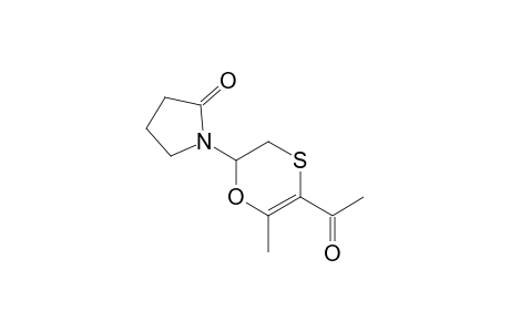 1-(5-acetyl-6-methyl-2,3-dihydro-1,4-oxathiin-2-yl)-2-pyrrolidinone