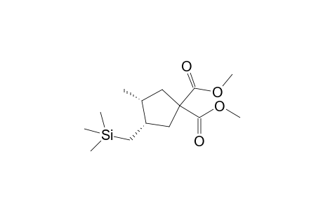 Dimethyl cis-4-methyl-3-[(trimethylsilyl)methyl]cyclopentane-1,1-dicarboxylate