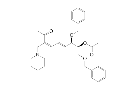 (3E,5E)-8-O-ACETYL-7,9-DI-O-BENZYL-1,3,4,5,6-PENTADEOXY-3-PIPERIDINOMETHYL-D-THREO-NON-3,5-DIENE-2-ULOSE