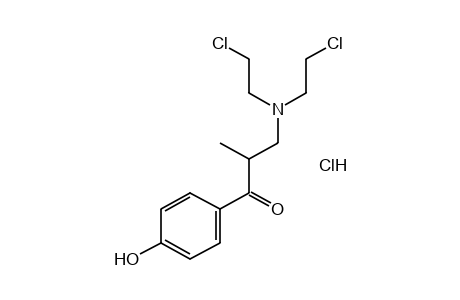 3-[bis(2-chloroethyl)amino]-4'-hydroxy-2-methylpropiophenone, hydrochloride