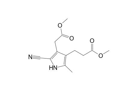 METHYL-5-CYANO-4-METHOXY-CARBONYLMETHYL-2-METHYL-PYRROLE-3-PROPANOATE