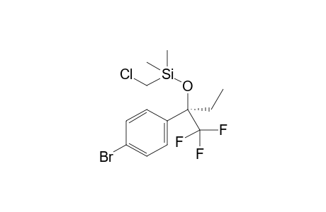 [(1R)-1-(4-bromophenyl)-1-(trifluoromethyl)propoxy]-(chloromethyl)-dimethyl-silane