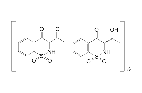 3-acetyl-2,3-dihydro-4H-1,2-benzothiazin-4-one, 1,1-dioxide