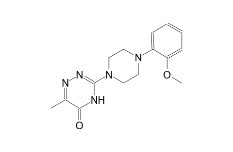 3-[4-(2-methoxyphenyl)-1-piperazinyl]-6-methyl-1,2,4-triazin-5(4H)-one