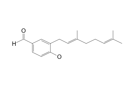 3-(3,7-Dimethyl-octa-2,6-dienyl)-4-hydroxy-benzaldehyde