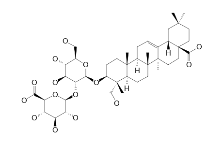 ABRUS-SAPONIN-I;3-O-[BETA-D-GLUCOPYRANOSYL-(1->2)-BETA-D-GLUCOPYRANOSYL]-HEDERAGENIN