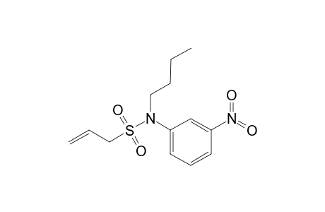 Prop-2-ene-1-sulfonic acid butyl-(3-nitro-phenyl)-amide