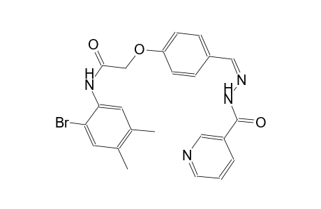 N-(2-bromo-4,5-dimethylphenyl)-2-(4-{(Z)-[(3-pyridinylcarbonyl)hydrazono]methyl}phenoxy)acetamide