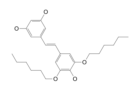 (E)-1-[3,5-Bis(hexyloxy)-4-hydroxyphenyl]-2-(3,5-dihydroxyphenyl)ethene