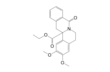 2,3-Dimethoxy-8-oxo-5,6,13,13A-tetrahydro-8H-dibenzo-[A,G]-chinolizin-13A-carbonsaeure-ethylester;(2,3-dimethoxy-8-oxo-berbin)-13A-carbonsaeureeth