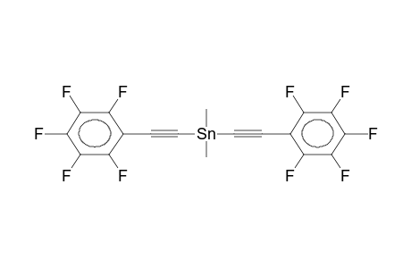 BIS(PENTAFLUOROPHENYLETHYNYL)DIMETHYLSTANNANE