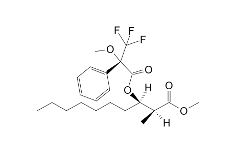 (S)-Mtpa(2-methoxy-2-(trifluoromethyl)-2-phenylacetyl)-ester of (2S,3R)-3-hydroxy-2-methyldecanoate