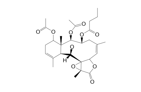 (1R*,2R*,3S*,5Z,7S*,8S*,9S*,10S*,11Z,14S*,17R*)-2,14-DIACETOXY-3-BUTYRYLOXY-8,17-EPOXY-9-HYDROXYBRIARA-5,11-DIEN-18-ONE