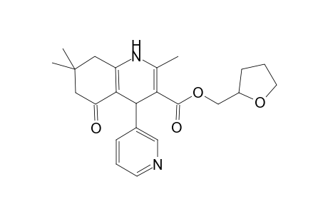 Tetrahydro-2-furanylmethyl 2,7,7-trimethyl-5-oxo-4-(3-pyridinyl)-1,4,5,6,7,8-hexahydro-3-quinolinecarboxylate