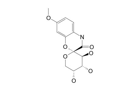 (2S)-3',4',5'-TROHYDROXY-7-METHOXY-D-ARABINO-2H-1,4-BENZOXAZIN-2-SPIRO-2'-PYRAN-3(4H)-ONE