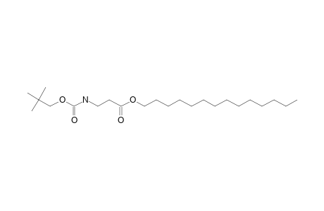 .beta.-Alanine, N-neopentyloxycarbonyl-, tetradecyl ester