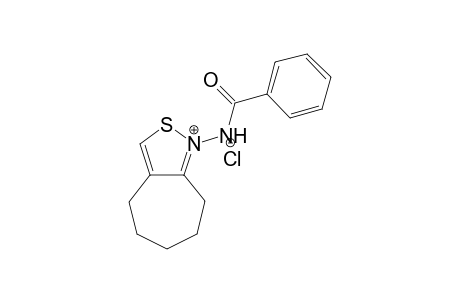 1-Benzamido-5,6,7,8-tetrahydro-4H-cyclohepta[c]isothiazol-1-ium chloride