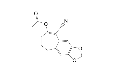 acetic acid, ester with 8,9-dihydro-6-hydroxy-7h-cyclohepta[f]-1,3-benzodioxole-5-carbonitrile
