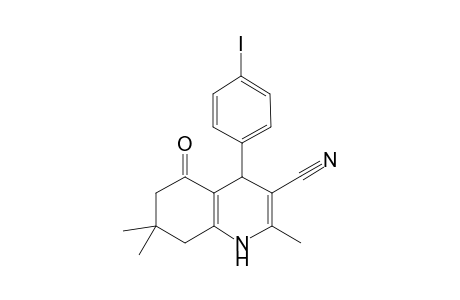 4-(4-Iodophenyl)-2,7,7-trimethyl-5-oxo-1,4,5,6,7,8-hexahydro-3-quinolinecarbonitrile