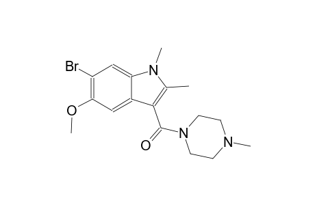 (6-Bromo-5-methoxy-1,2-dimethyl-1H-indol-3-yl)-(4-methyl-piperazin-1-yl)-methanone
