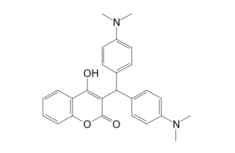 3-{[bis(p-dimethylamino)phenyl]methyl}-4-hydroxycoumarin