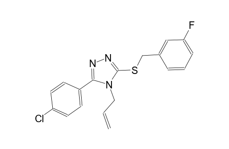 4-allyl-5-(4-chlorophenyl)-4H-1,2,4-triazol-3-yl 3-fluorobenzyl sulfide