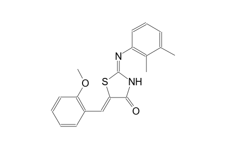 (2E,5Z)-2-[(2,3-dimethylphenyl)imino]-5-(2-methoxybenzylidene)-1,3-thiazolidin-4-one
