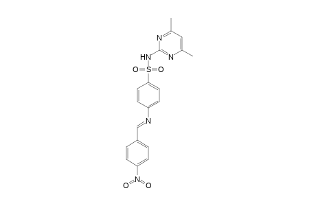 N-(4,6-Dimethyl-2-pyrimidinyl)-4-(4-nitrobenzylideneamino)benzenesulfonamide