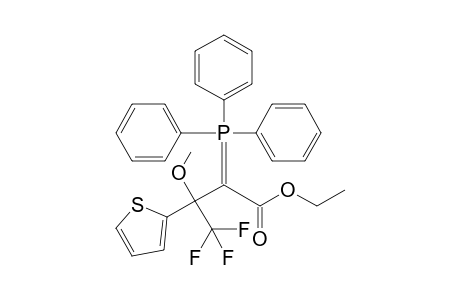 4,4,4-trifluoro-3-methoxy-3-(2-thienyl)-2-triphenylphosphoranylidene-butyric acid ethyl ester