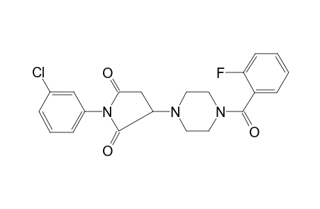 1-(3-Chlorophenyl)-3-[4-(2-fluorobenzoyl)piperazino]pyrrolidine-2,5-quinone