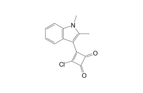 3-Chloranyl-4-(1,2-dimethylindol-3-yl)cyclobut-3-ene-1,2-dione