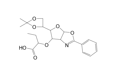 2-{[5-(2,2-dimethyl-1,3-dioxolan-4-yl)-3a,5,6,6a-tetrahydro-2-phenylfuro[3,2-d]oxazol-6-yl]oxy}butyric acid, isomer