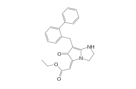 (E)-5-Ethoxycarbonylmethylene-7-(biphenyl-2-ylmethyl)-2,3,5,6-tetrahydro-1H-pyrrolo[1,2-a]imidazol-6-one