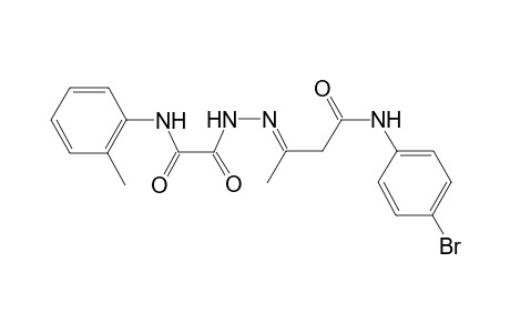 N'-[(E)-[3-(4-bromoanilino)-1-methyl-3-oxo-propylidene]amino]-N-(o-tolyl)oxamide