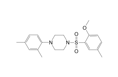 1-(2,4-Dimethylphenyl)-4-[(2-methoxy-5-methylphenyl)sulfonyl]piperazine