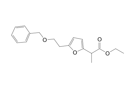 ETHYL-2-[5-[2-(BENZYLOXY)-ETHYL]-FURAN-2-YL]-PROPANOATE