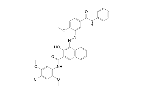 2-Naphthalenecarboxamide, N-(4-chloro-2,5-dimethoxyphenyl)-3-hydroxy-4-[[2-methoxy-5-(phenylamino)carbonyl]phenyl]azo]-