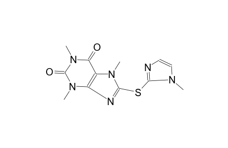 1,3,7-trimethyl-8-[(1-methyl-1H-imidazol-2-yl)sulfanyl]-3,7-dihydro-1H-purine-2,6-dione