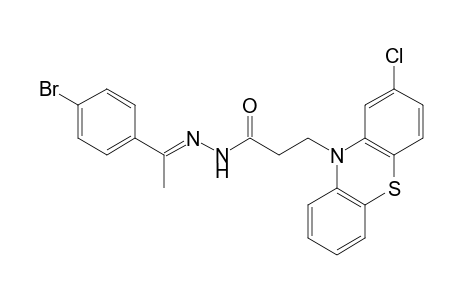 2-Chloro-10-phenothiazinepropionic acid, (p-bromo-alpha-methylbenzylidene)hydrazide