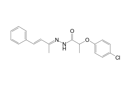 2-(4-Chloranylphenoxy)-N-[(E)-[(E)-4-phenylbut-3-en-2-ylidene]amino]propanamide