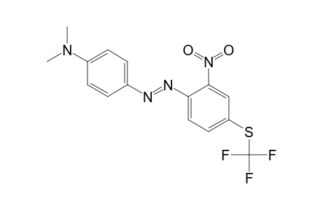 N,N-Dimethyl-4-((E)-(2-nitro-4-[(trifluoromethyl)sulfanyl]phenyl)diazenyl)aniline